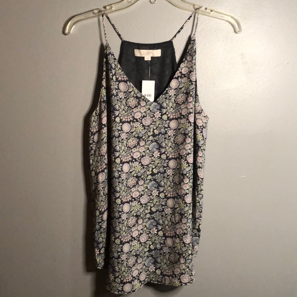 LOFT floral cami, size small